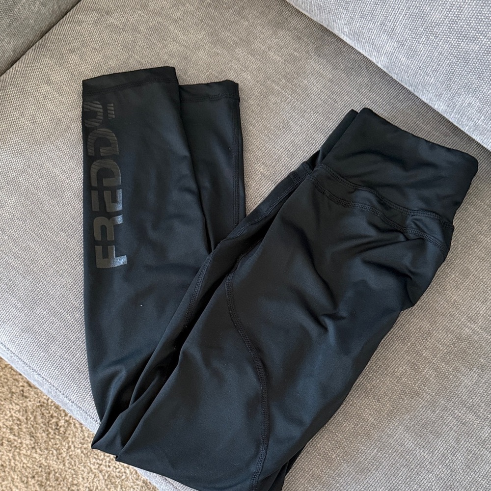 Freddy Black High-Waist Logo Leggings